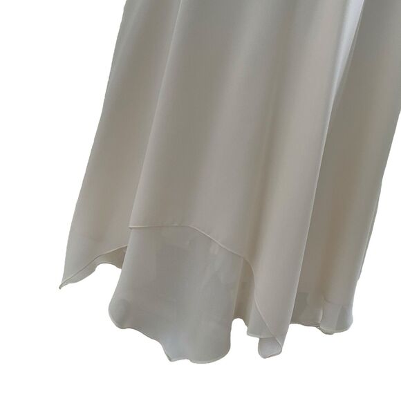 Vtg Cachet By Bari Protas Champagne Ivory Lace Maxi Dress 5 6 Victorian Wedding - Picture 8 of 15